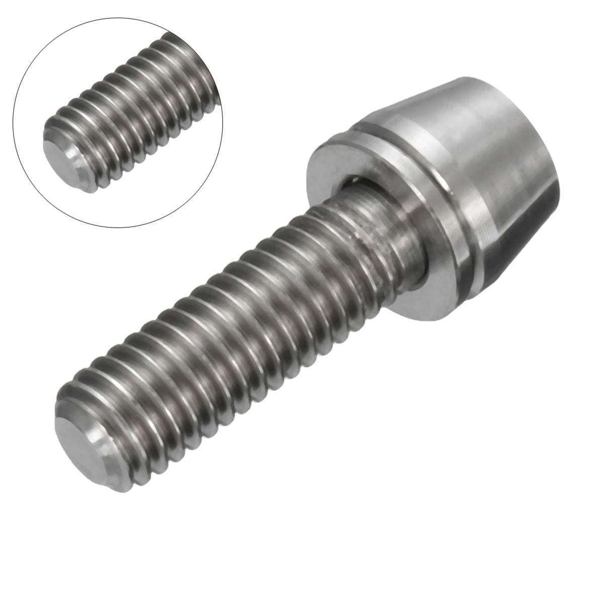 M5x16mm Titanium Ti Bolts Allex Hex Stem Tapered Head Screw with Washer