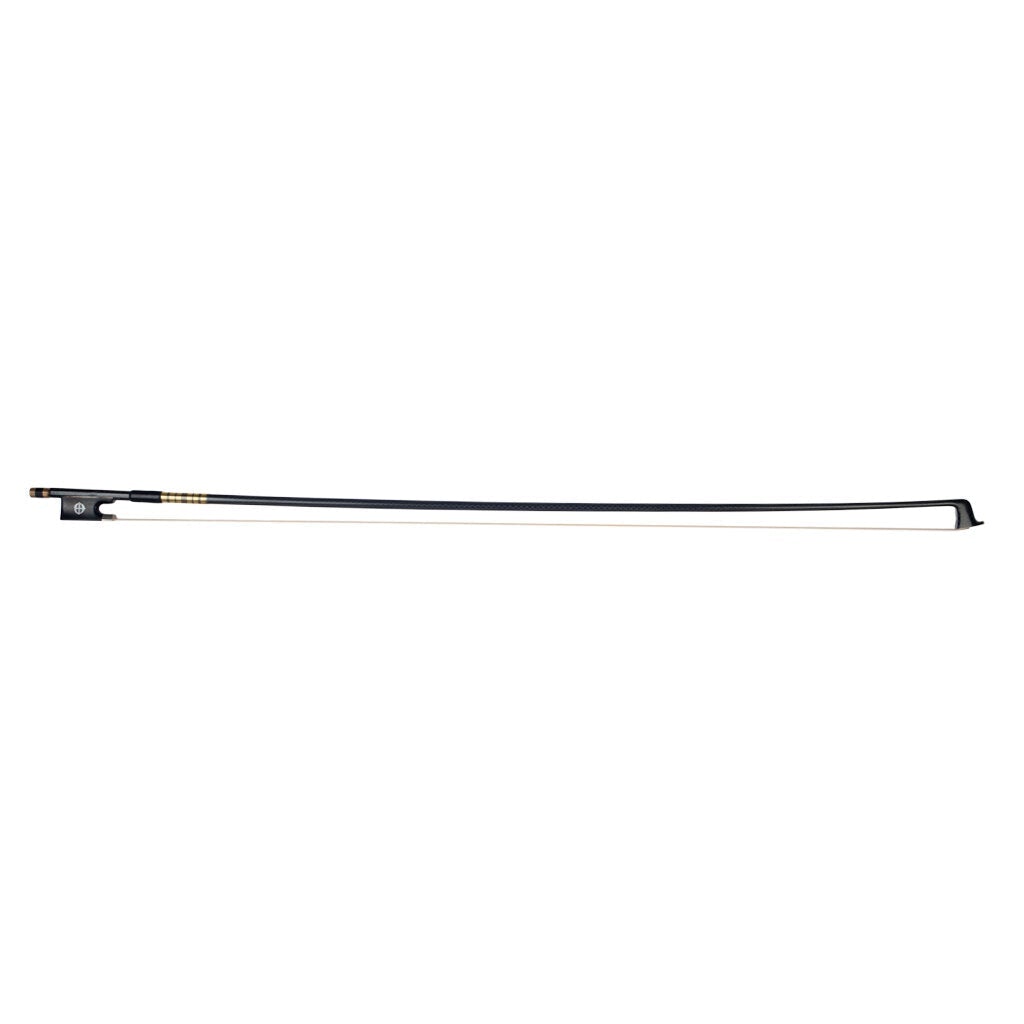 Advanced 4/4 Size Violin/Fiddle Bow Grid Carbon Fiber Stick Sheep Skin Grip White Mongolia Horsehair Ebony Frog