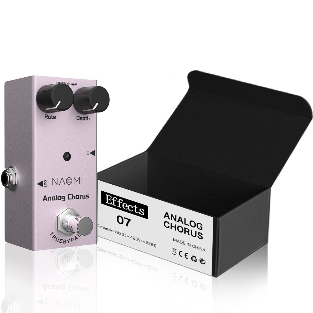 Series Guitar Effect Pedal Analog Chorus True Bypass For Electric / Acoustic Electric Guitar
