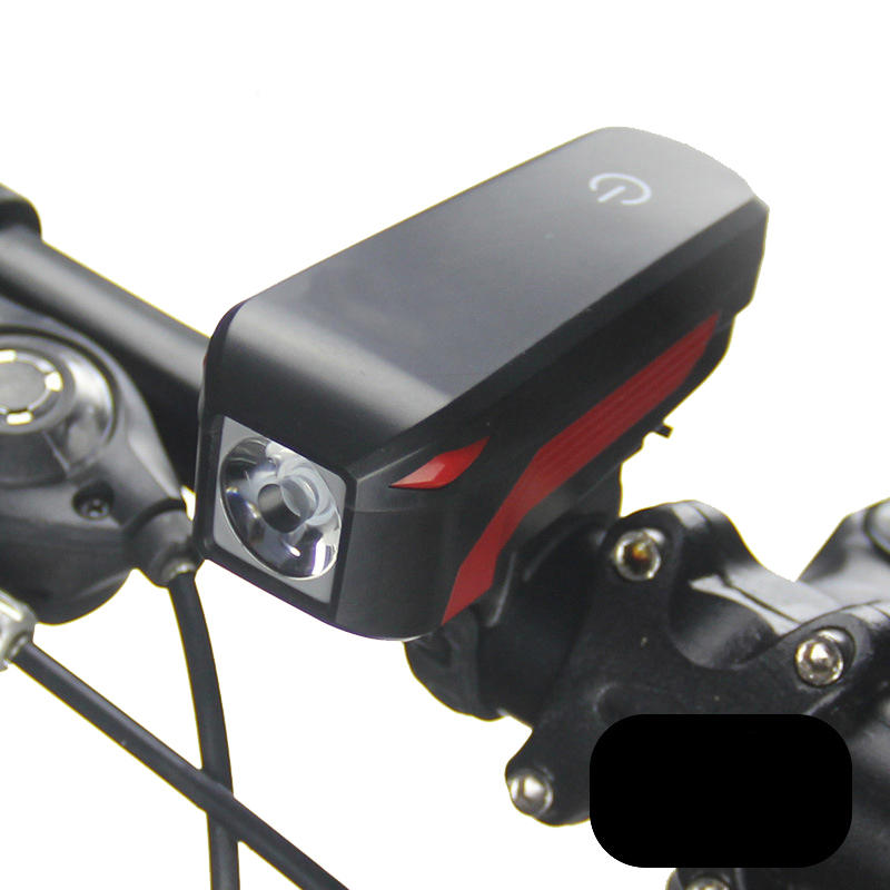 Bicycle Headlight Electronic Bell Siren Alert Trumpet USB Charge 140DB