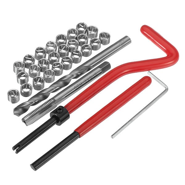 30Pcs Damaged M6 Thread Repair Tool Kit Recoil Insert