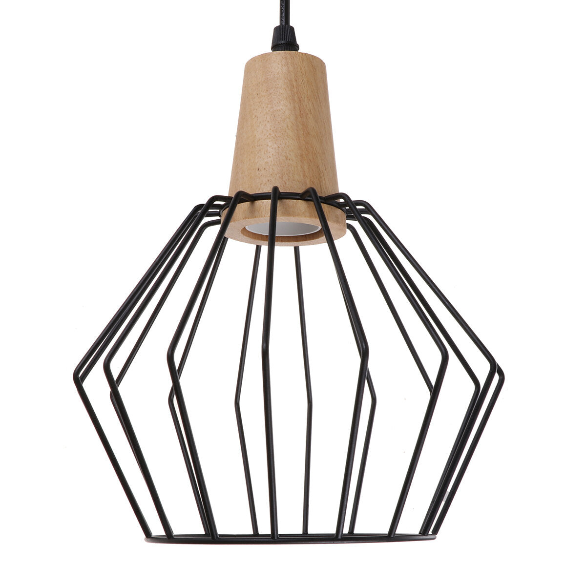 Wood Pendant Light Modern Ceiling Lights Bar Lamp Black Pendant Lighting Without Bulb