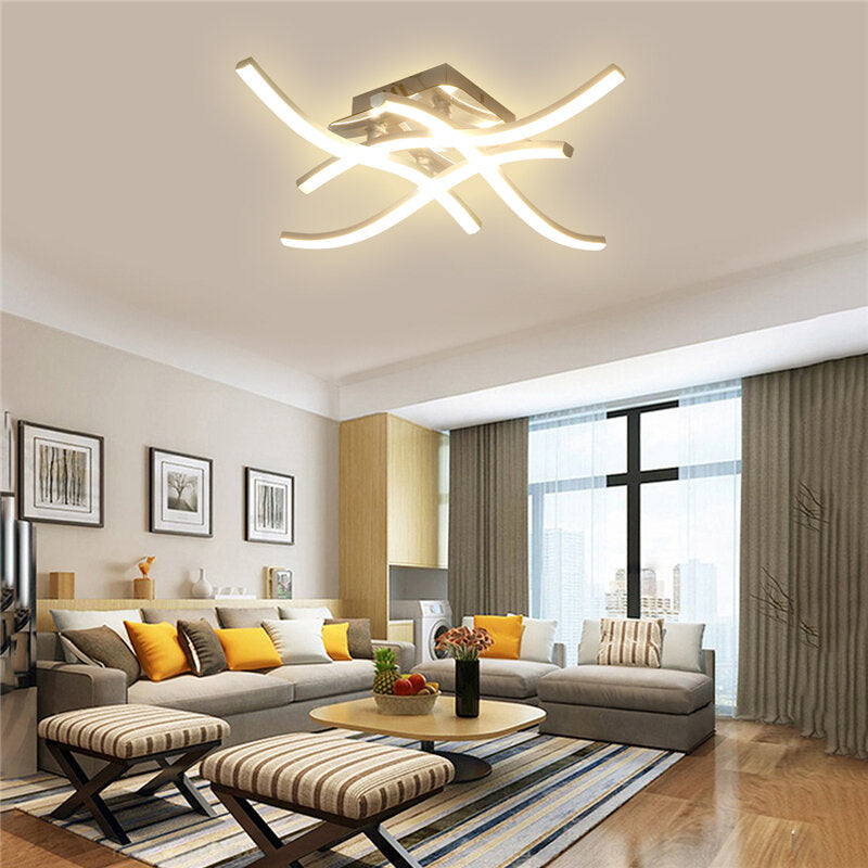 AC165-265V Moden LED 3/4 Light Ceiling Lamp Remote Control Kitchen Bedoom