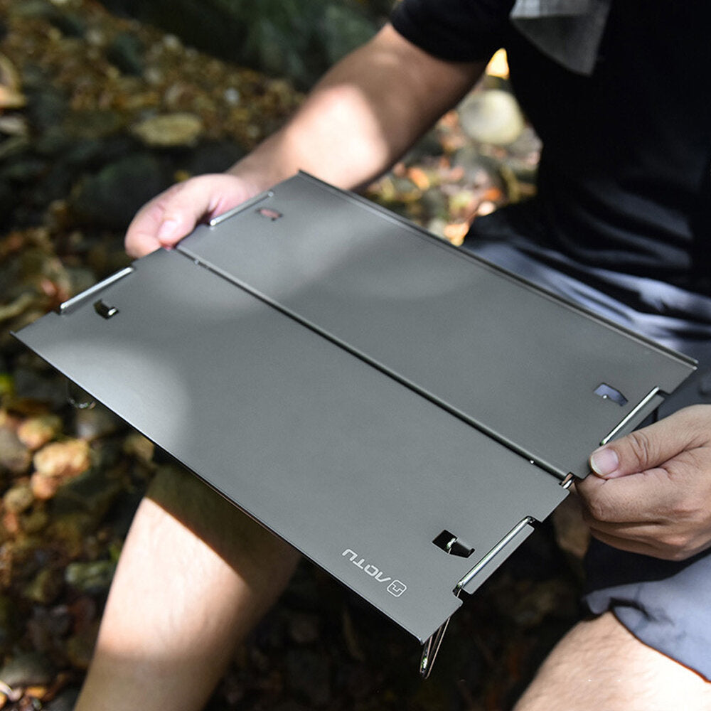 Mini Folding Table Ultra-light Aluminum Detachable Portable Desk for Camping Picnic Beach Cooking with Bag