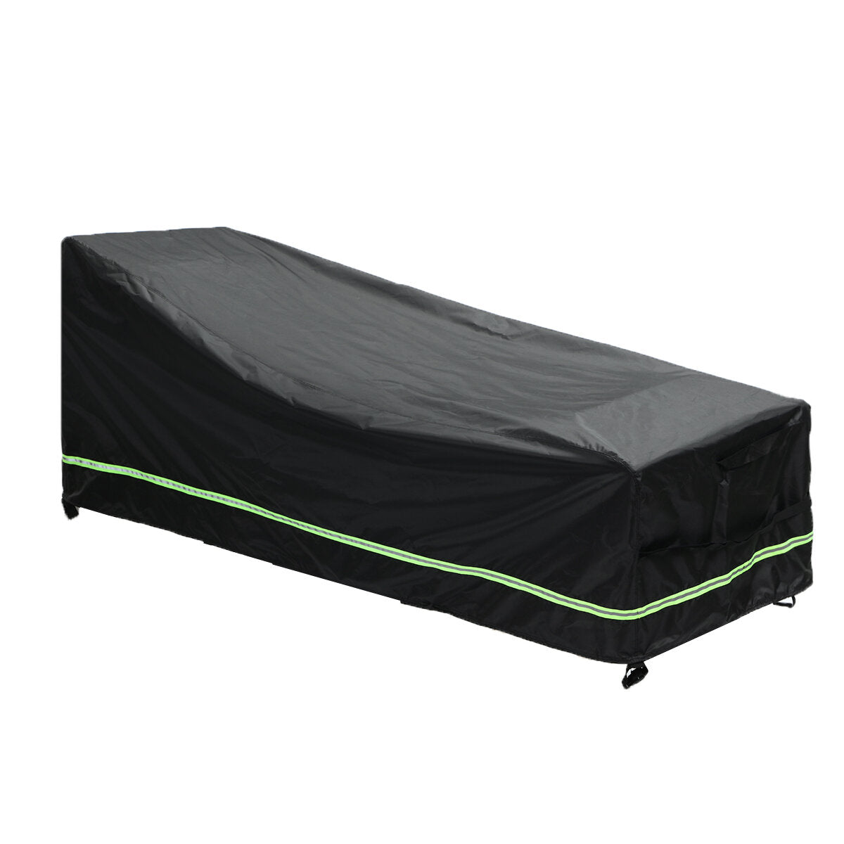 Lounge Chair Cover Furniture Cover Waterproof Dustproof Table Chair Protector with Handles Reflective Tape Strip Windproof Buckles