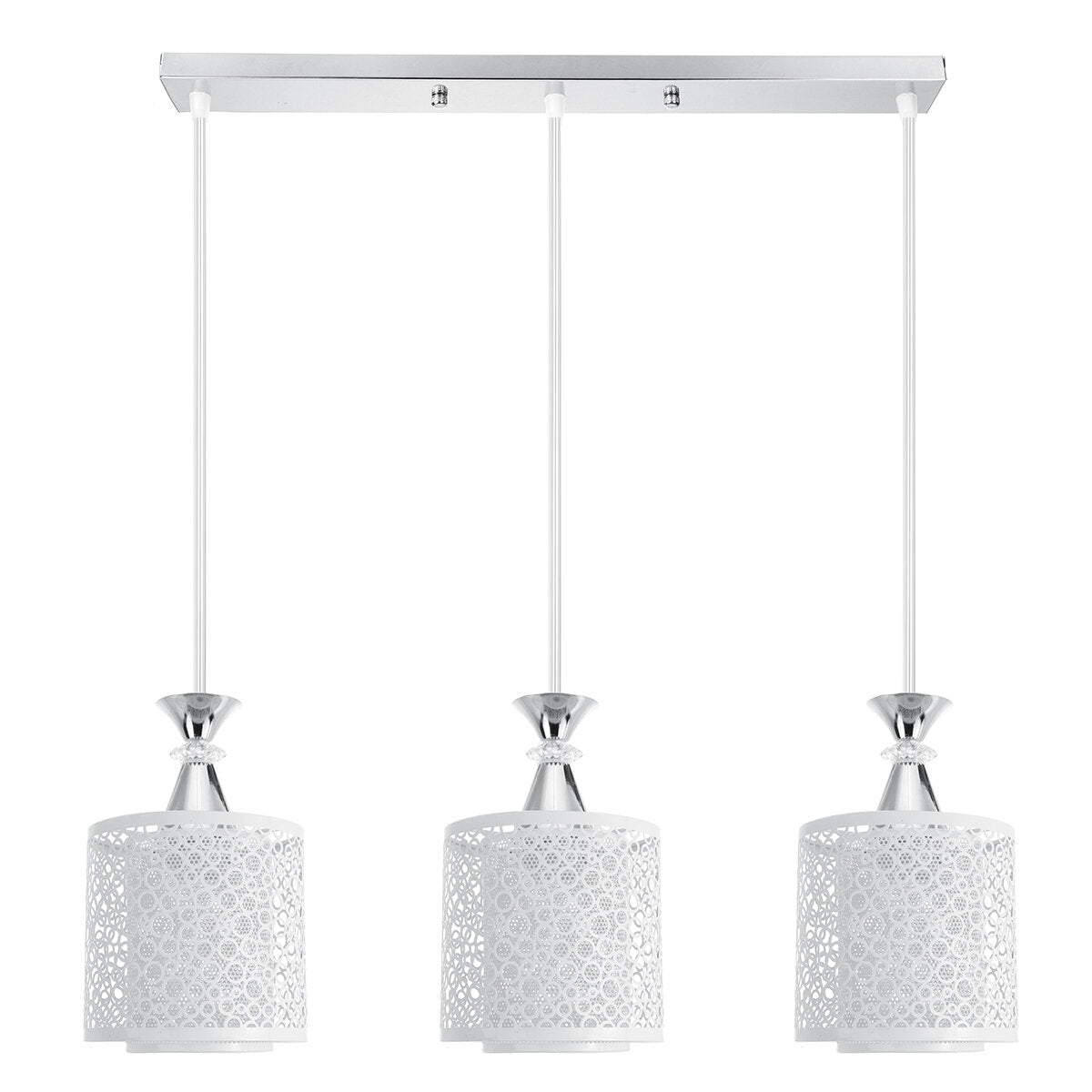 Modren Dining Room Adjustable Loft Glass Ceiling Light Lamp Shade Pendant Light Without Bulb