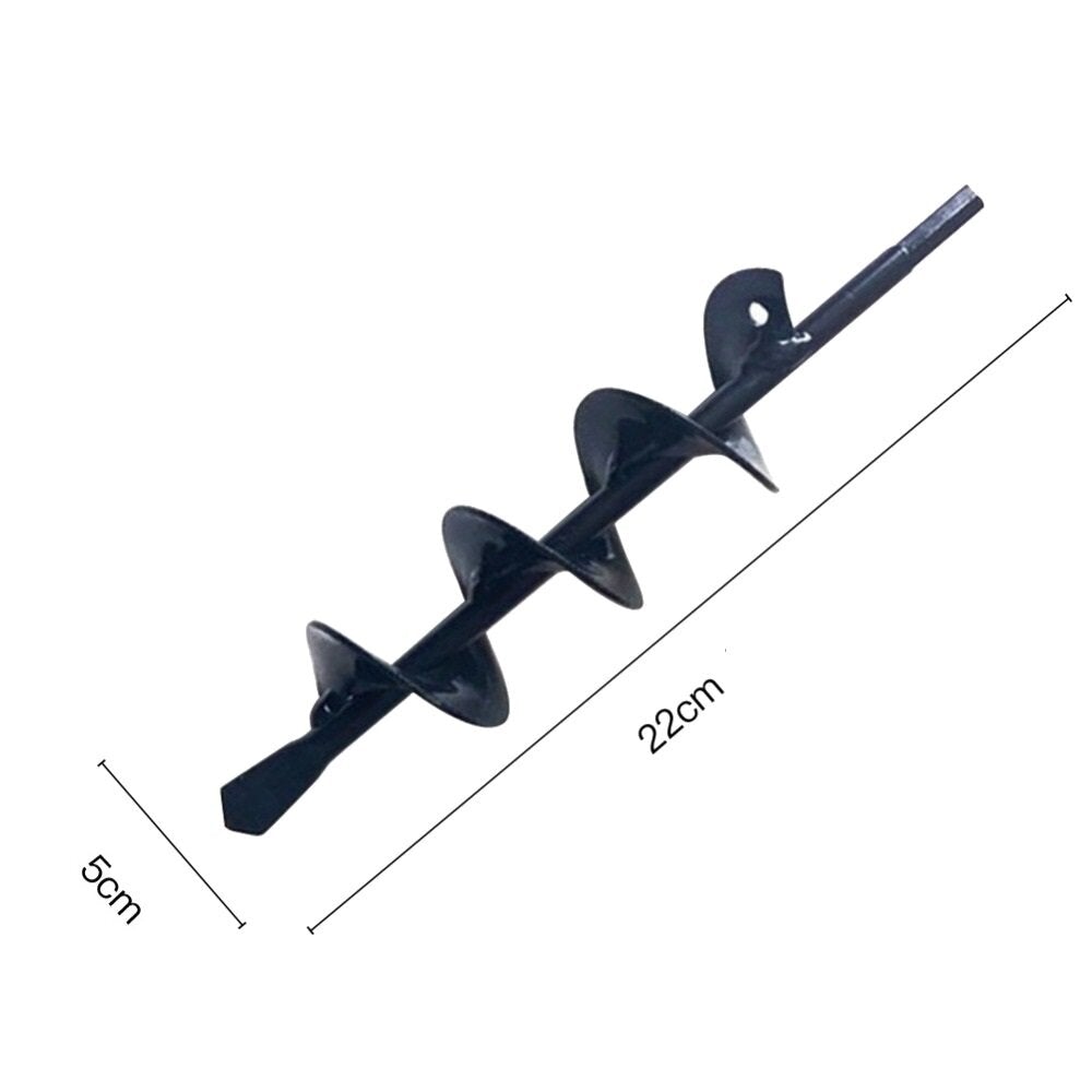 4/4.6/5/8cm Gardening Plant Auger Drill Bit Farm Vegetable Short Rod Earth Post Hole Digger Tools