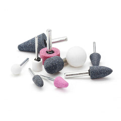 10pcs Abrasive Mounted Stone Grinding Stone Head Wheel Abrasive Tool for Rotary Tool