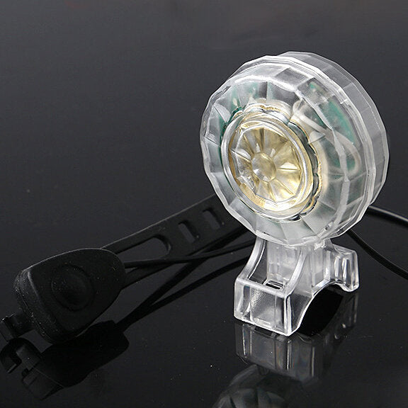 2 In 1 120dB Bike Bell LED Warning Light For Electric Scooter E-bike 5 Modes USB Charging Waterproof Low Noise Bike Alarm