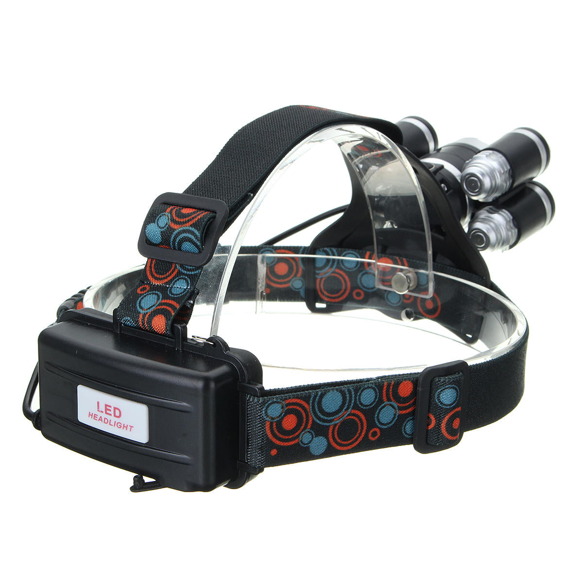 2500LM T6+4xXPE Headlamp 4 Modes 90 Adjustable Waterproof Work Light