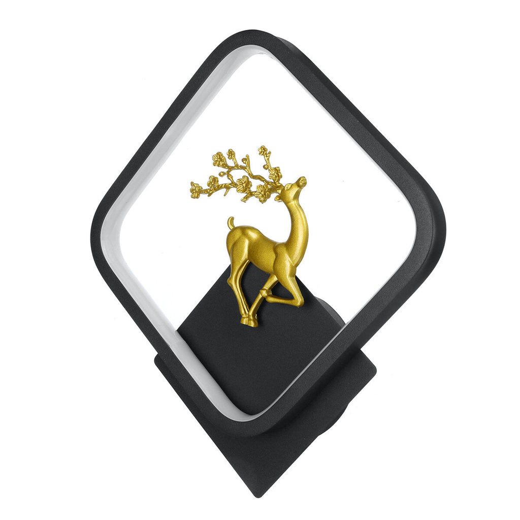 85-265V Modern Minimalist LED Wall Light Deer Pattern Living Room Bedroom Bedside Wall Lamp