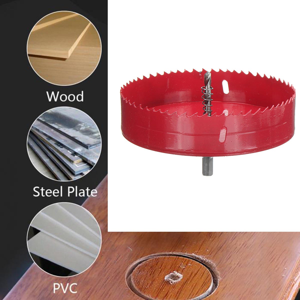 6 Inch 150mm Hole Saw Cutter For Cornhole Boards Corn Drilling Woodworking Tool