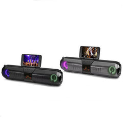 Subwoofer Bluetooth Speaker Karaoke 1800mAh Home Theater Surround Sound Speaker System TV Soundbar