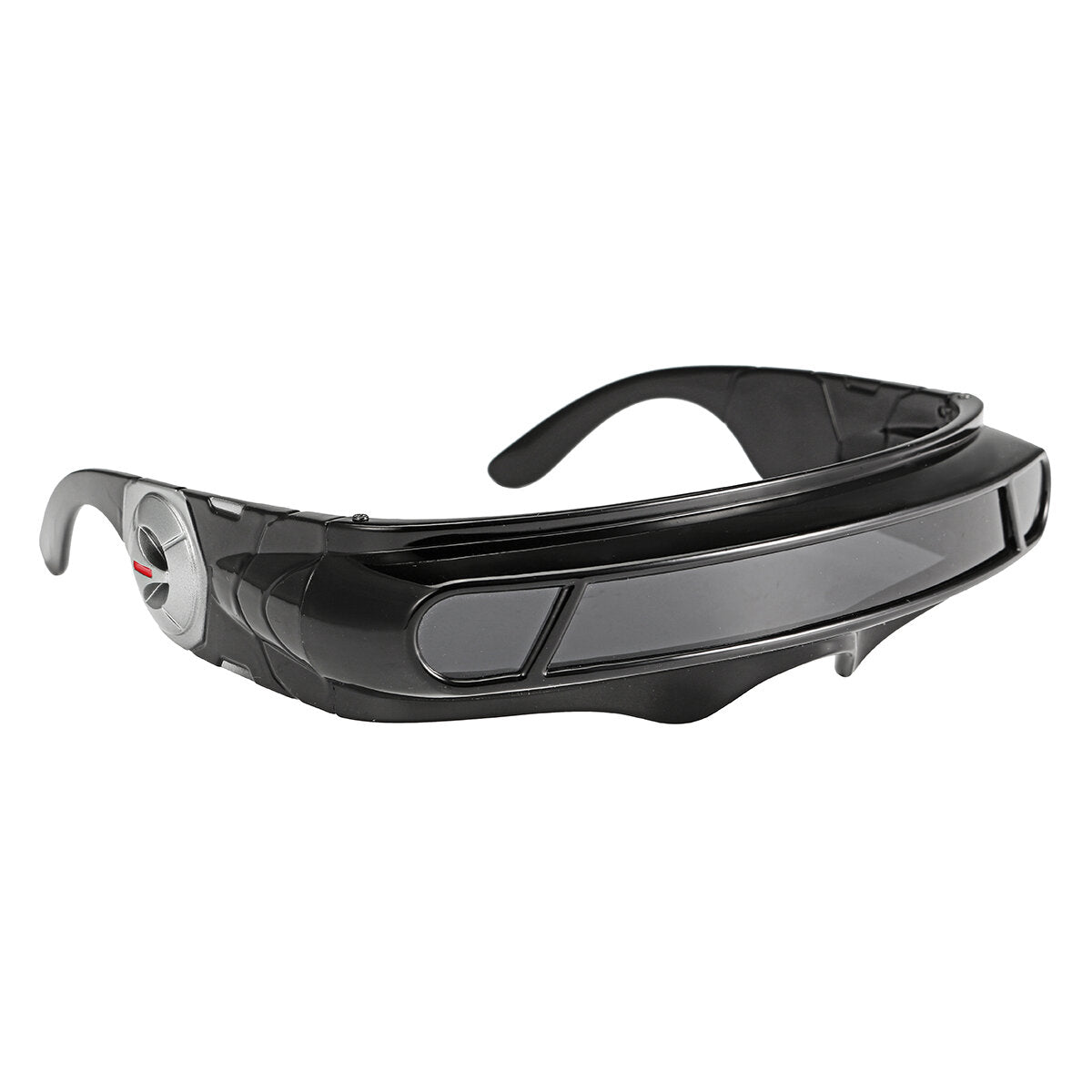 Sunglasses Mirrored Narrow Lens Wrap Visor Robot Costume