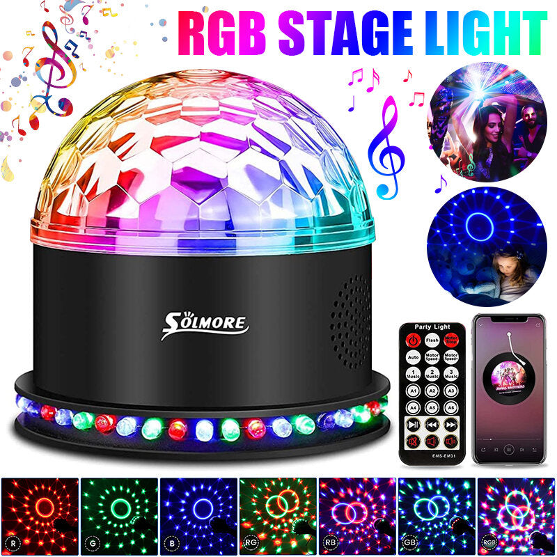 Dome Crystal Magic Ball Bluetooth Remote Control Stage Light