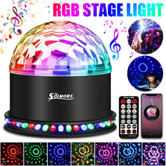 Dome Crystal Magic Ball Bluetooth Remote Control Stage Light