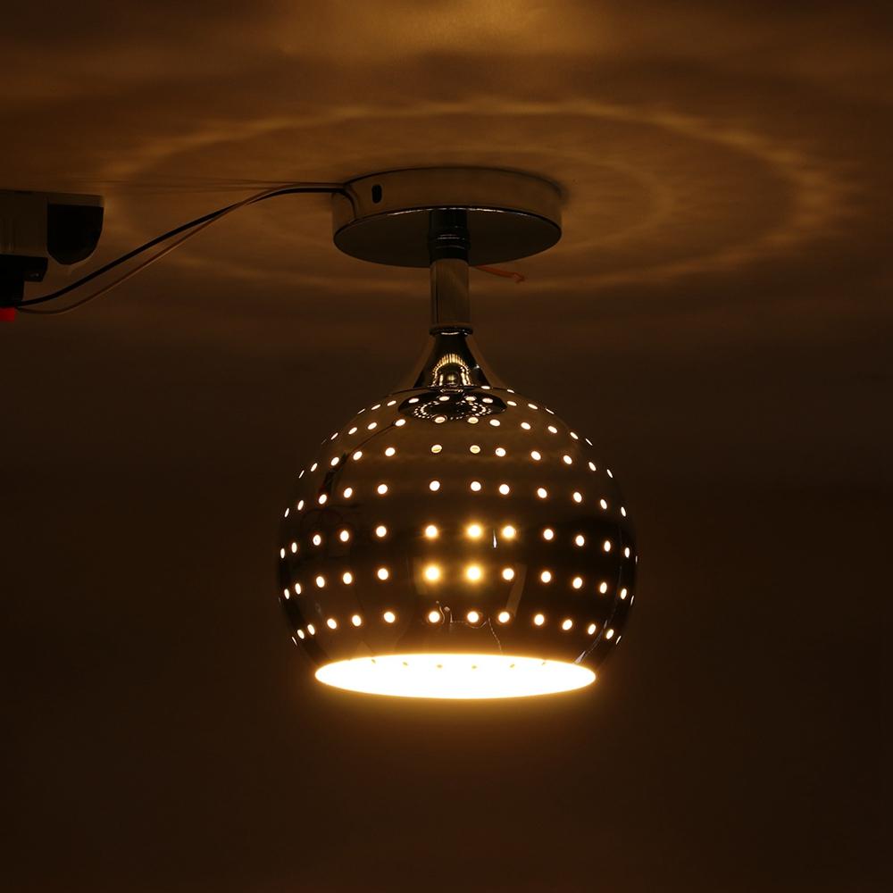 Glass Mirror Ball Ceiling Pendant Light Modern Chandelier Lamp 110V-240V