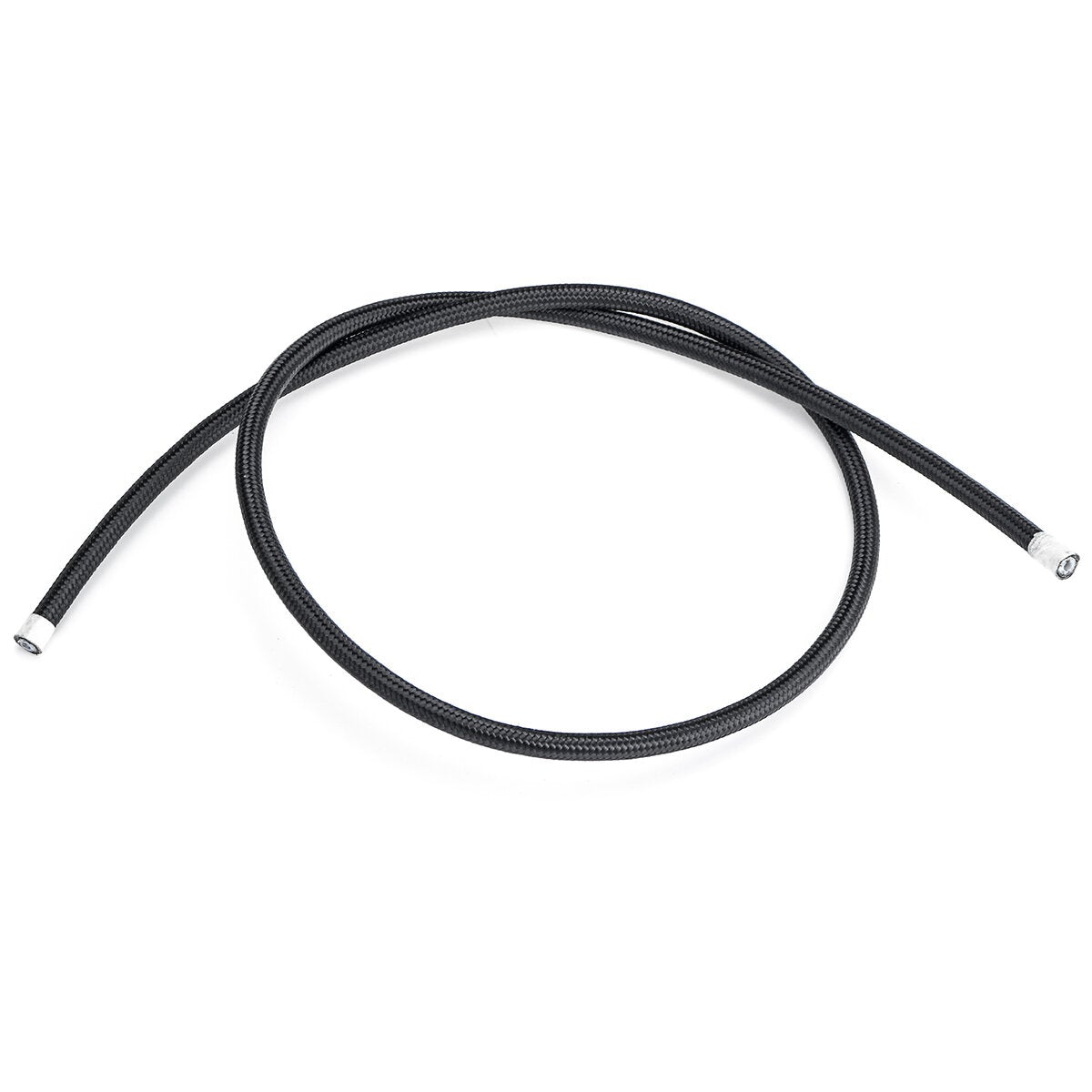 3FT Fuel Hose Oil Gas Line Pipe PTFE Nylon Stainless Steel Hose