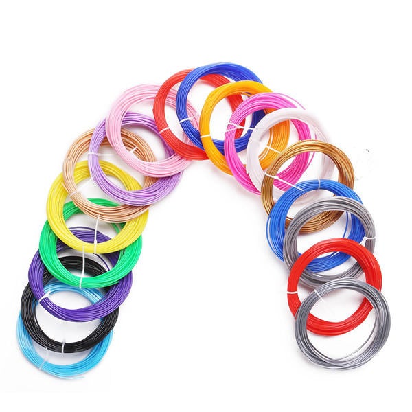 20 Colors PLA 10M 1.75mm PLA Filaments 3D Printing Pen Printer Filaments