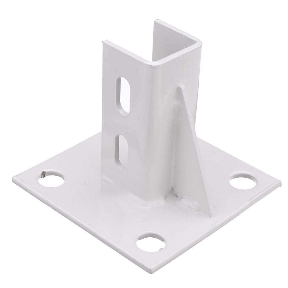 Aluminum Extrusions Square Foot Connector Cup Ground Fence Guardrail Base Accessories