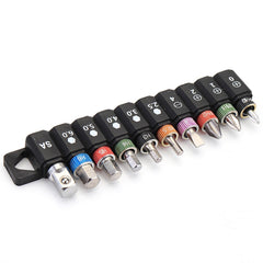 16Pcs Mini Ratchet Wrench Screwdriver Bit Set Driver Socket Accessories