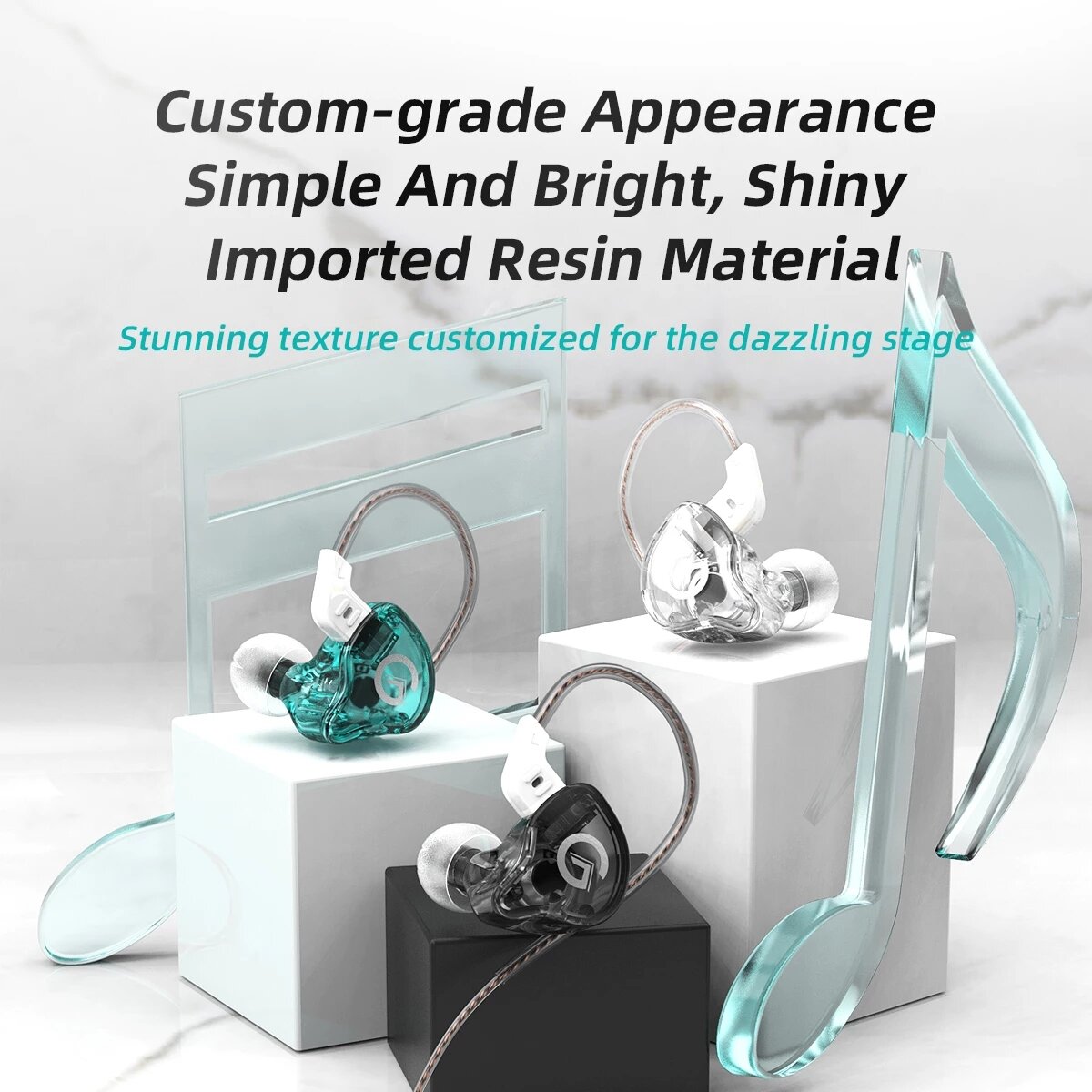 Dynamic In-Ear Wired Earphone Hi-Fi Noice Cancelling Sport Game Earphone Detachable Cable Earplugs Headphone With Microphone