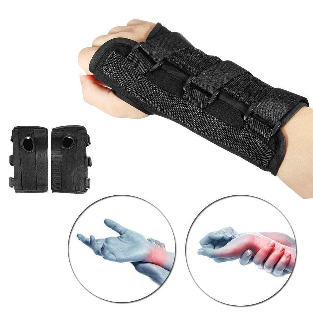 1Pair Hands Breathable Night Wrist Brace Sleep Support Carpal Tunnel Comfort Composite Fabric Wrist Splint Arthritis