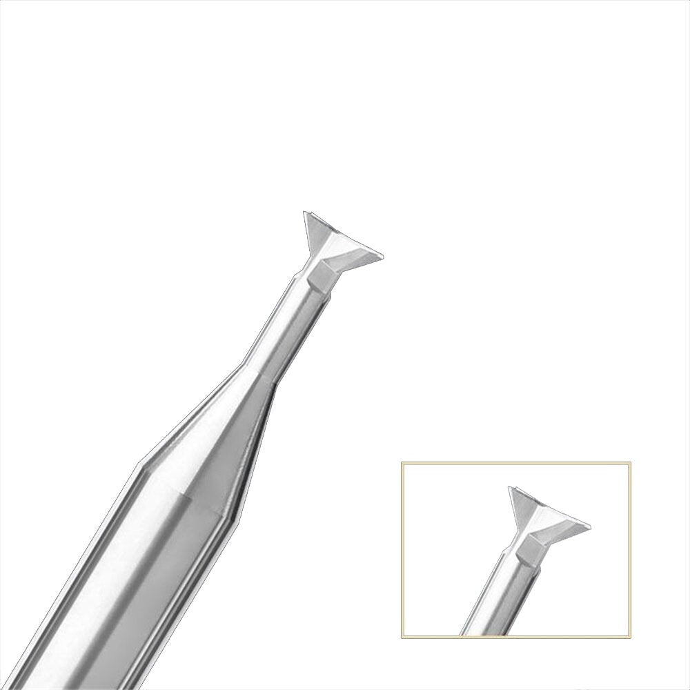 55-Degree Four-Edged Carbide Tungsten Steel Mill Straight-Handle Swallowtail Knife Aluminum With Cnc Slotting Router Bit
