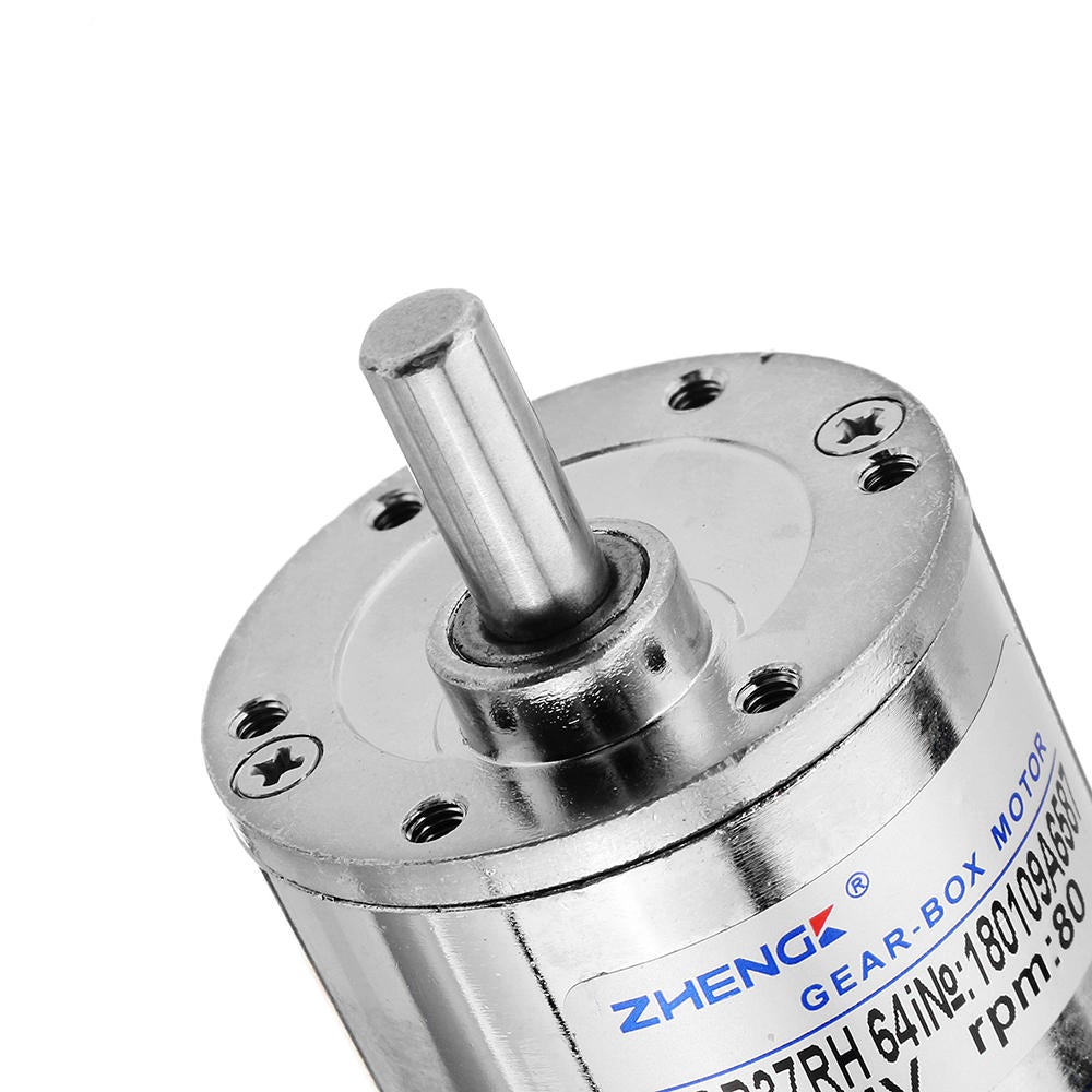 24V 80rpm Gear Motor Reduction DC