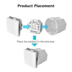 Smart Dimmer Switch Module Relay No Neutral Wire Works with Alexa Google Home AC110-240V