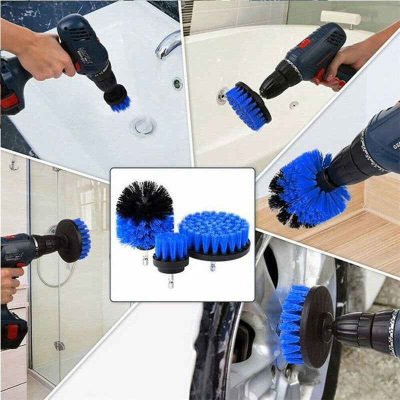 14pcs Drill Brush Tub Clean Electric Grout Power Scrubber Cleaning Tool Kit