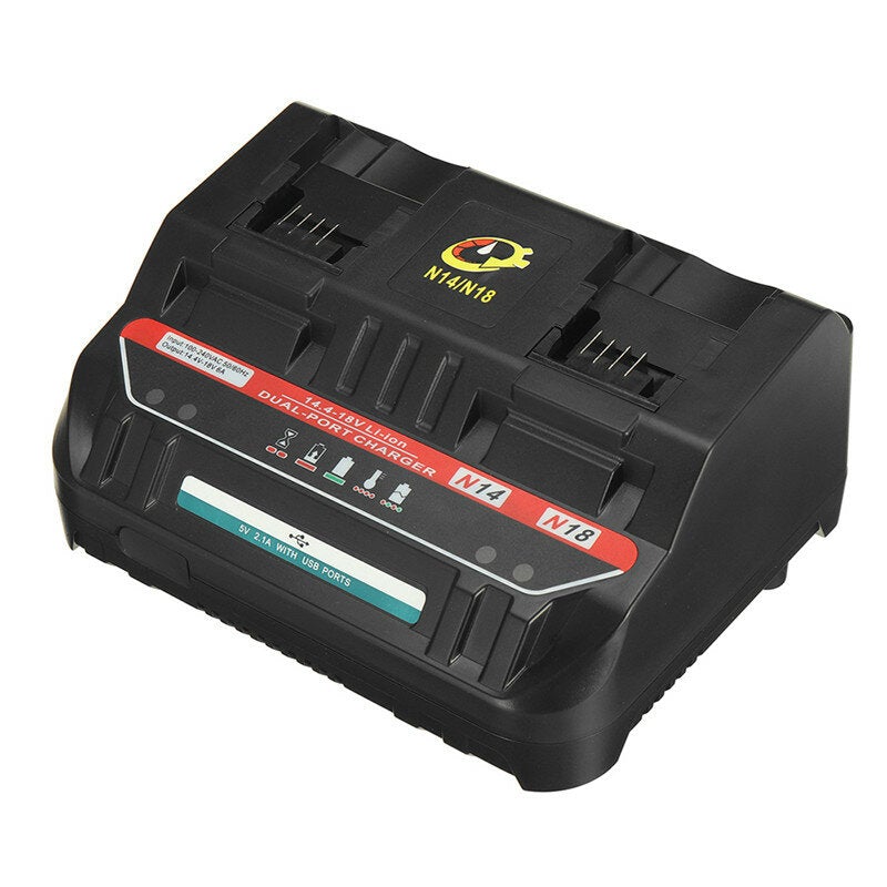 Li-ion Battery Charger 5V 1.5A AU/EU/US/UK Plug Charging Current For MILwaukee 14.4V-18V M14 M18 Li-ion Battery Power Tool Battery