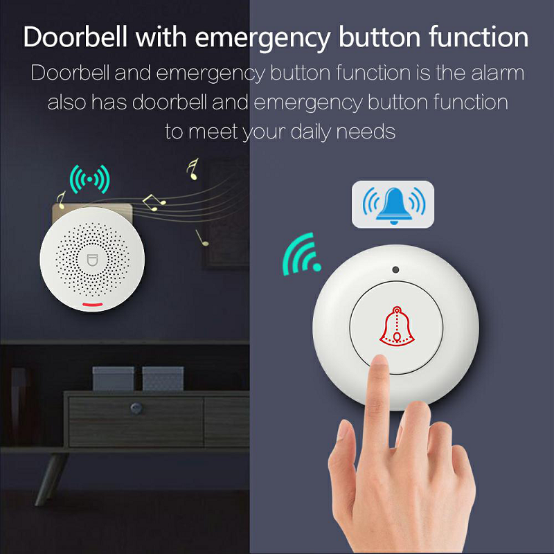 Wifi Alarm System Wireless Security Burglar With Motion Detector Door Sensor Tuya App Control