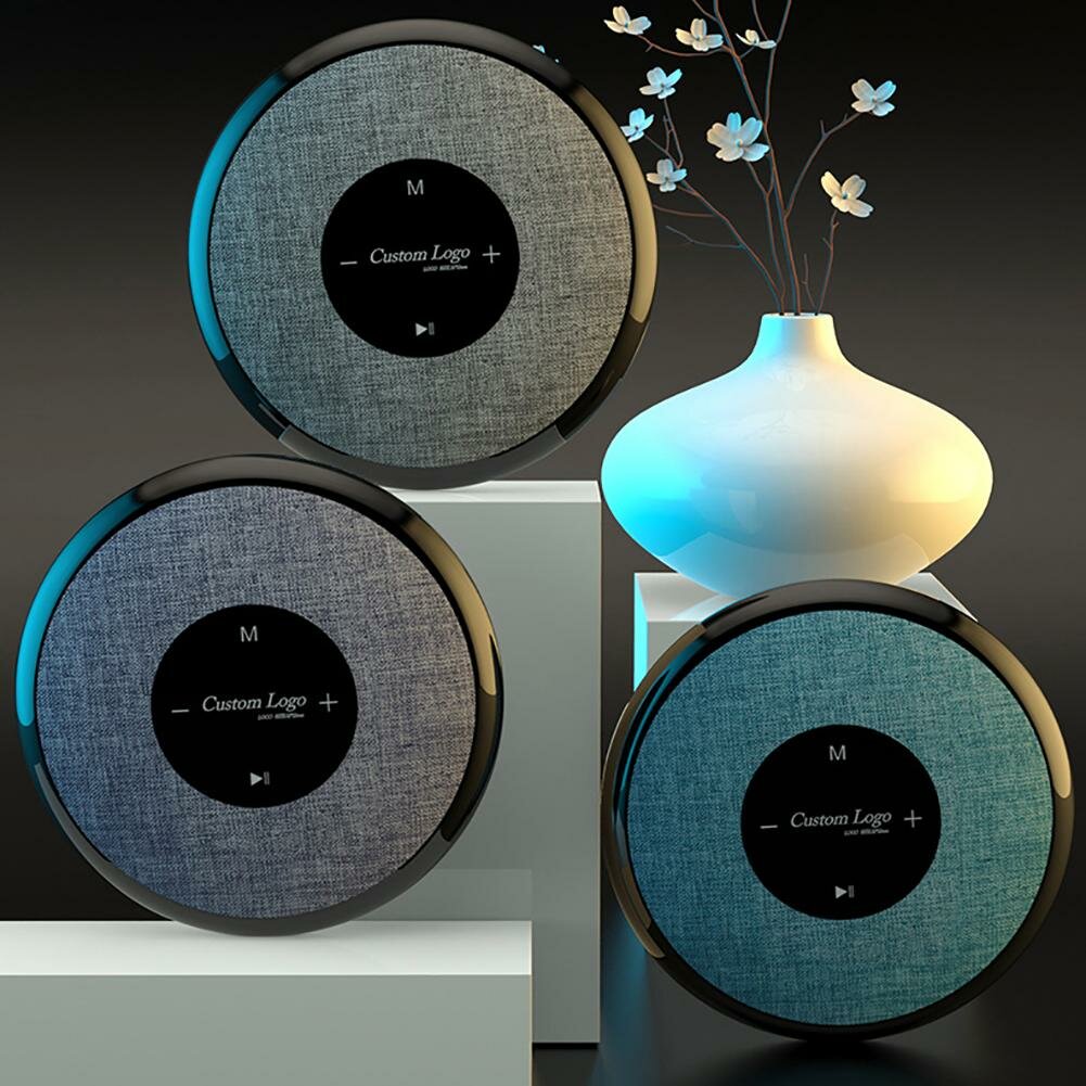 Floating Bluetooth Speaker Dual Bass IPX6 Waterproof Soundbox Mini Portable Subwoofers with Touch Buttons
