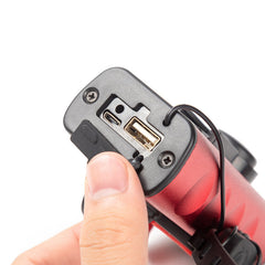 Bicycle Headlight with Phone Holder USB Charging Bicycle Horn Light Warning Light Phone Holder Outdoor Cycling Equipment