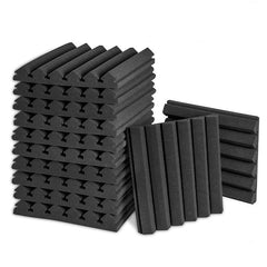 12Pcs 2x12x12 Inch Sound Foam Panels Acoustic Tiles Wall Studio Soundproofing Cinema Muffler Sponge Absorption Treatment Panel