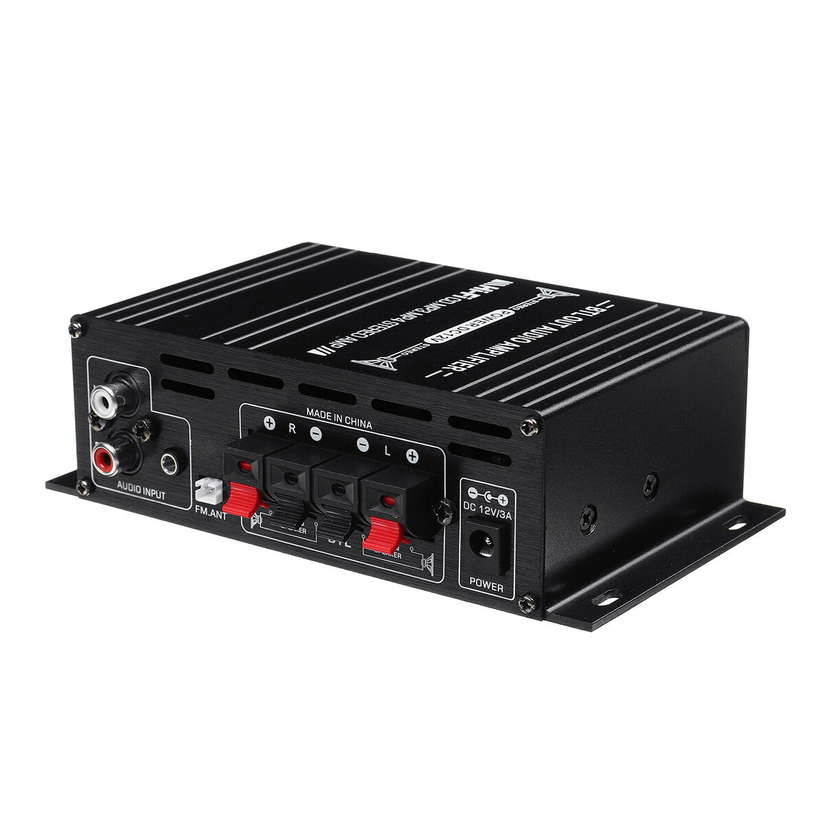 12V 40W+40W Bluetooth Car Home 12V/220V Power Amplifier Hi-Fi Audio Stereo Amp