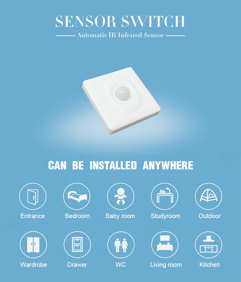 IR Automatic Infrared Sensor Light Switch Save Energy Motion for LED Light Lamps