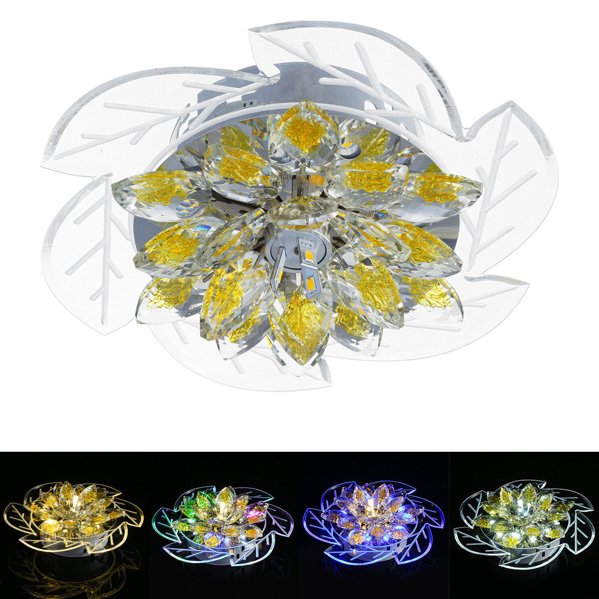7.9" 20cm 5730 LED Crystal Ceiling Light Fixture Pendant Hallway Chandelier Lamp