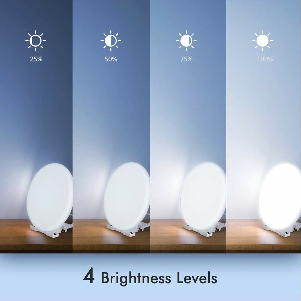 Therapy Lamp UV-Free 10000 Lux LED Bright White Therapy Light Touch Control