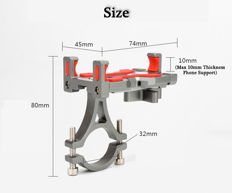 Phone Holder Stand Mount CNC Electric Scooter Motorcycle E-bike Bike Bicycle Cycling