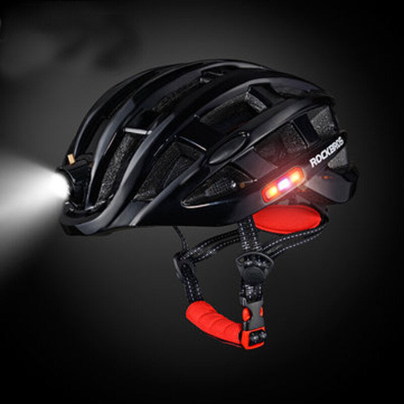 400 Lumens 3 Modes Cycling Helmet Waterproof Ultralight Helmet Intergrally-molded Mountain