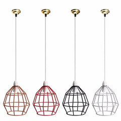 Vintage Industrial Style Metal Cage Wire Frame Ceiling Pendant Light Lamp Shades 110-240V