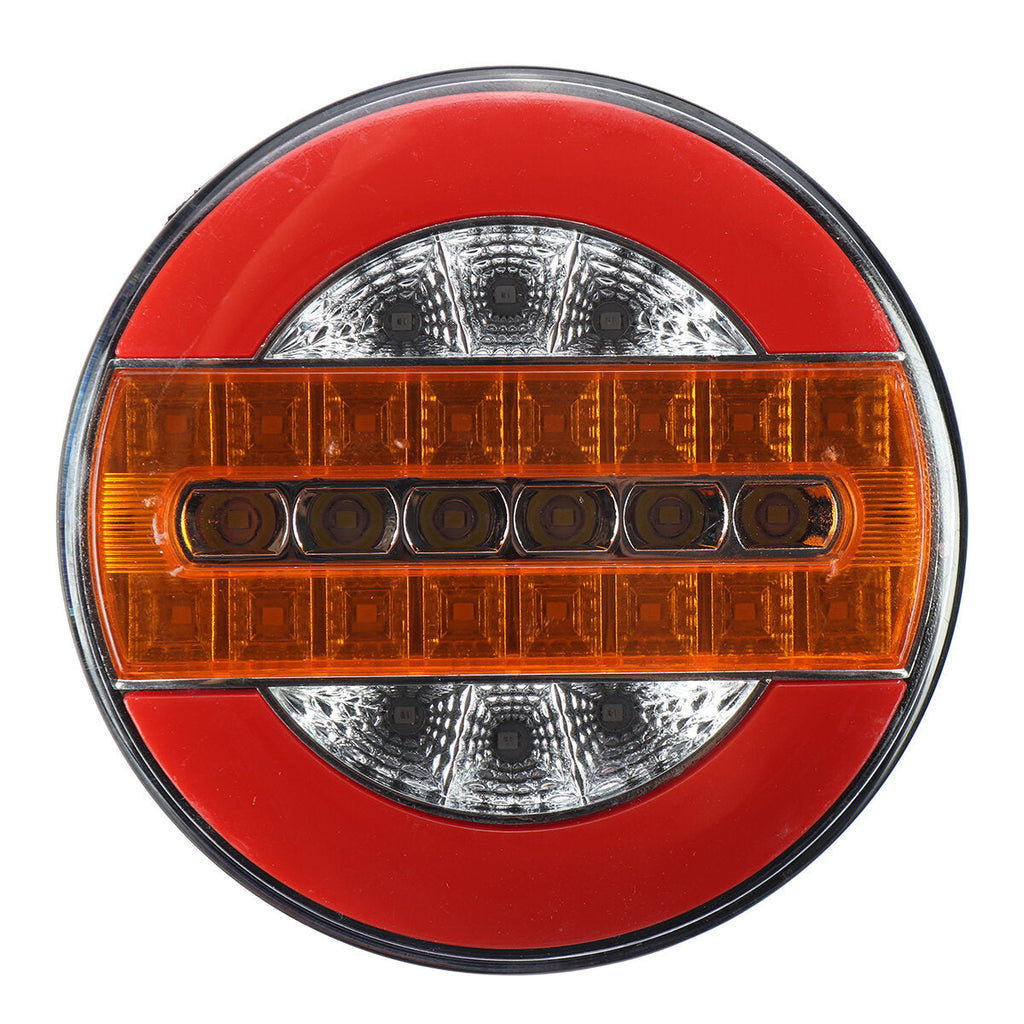 12-24V LED Hamburger Rear Tail Lights Reversing Lamp Stoplight For Truck Lorry Van Caravan Bus Camper