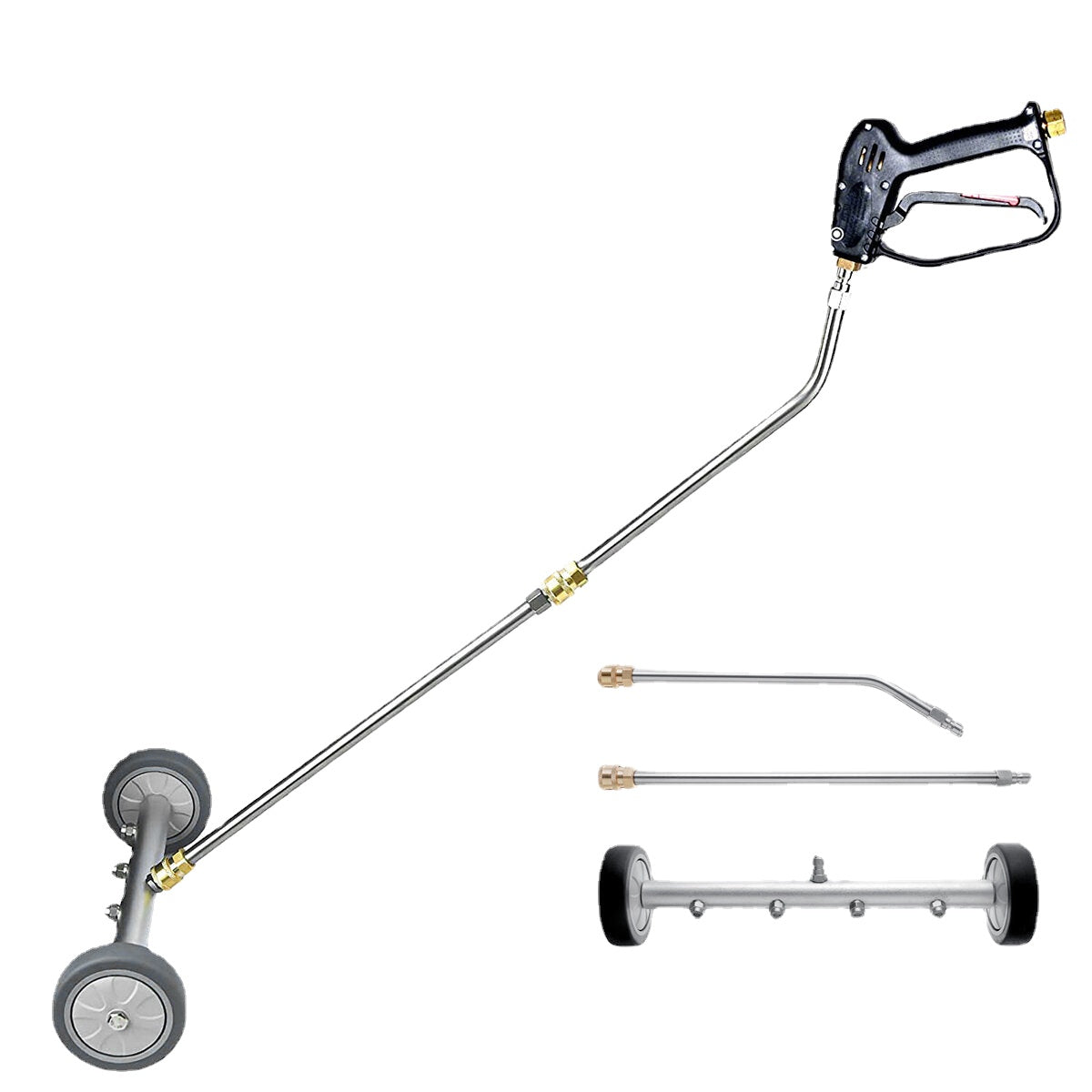 2-in-1 4000PSI Pressure Wash Undercarriage Car Cleaner