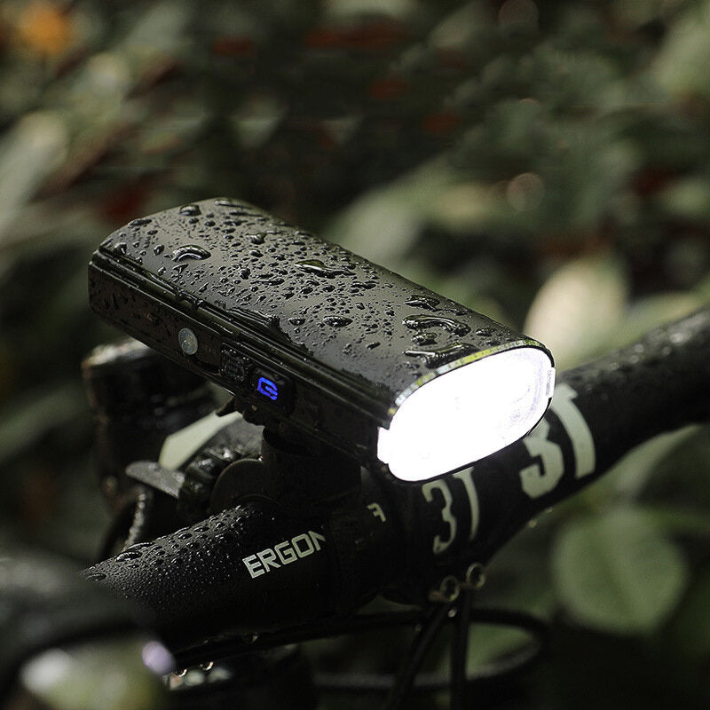 1600Lm Bike Headlight 2-in-1 Mount Holder Bicycle Flashlight 5 Modes Adjustable USB Charging 5000mAh Competition Grade Bike Light Outdoor Cycling