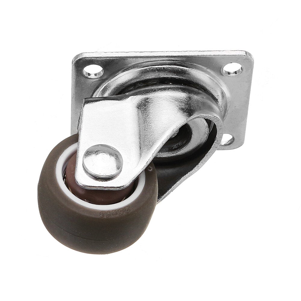 4pcs 1 Inch Mute TPE Universal Wheels Mini Casters for Furniture Bookcase Drawer