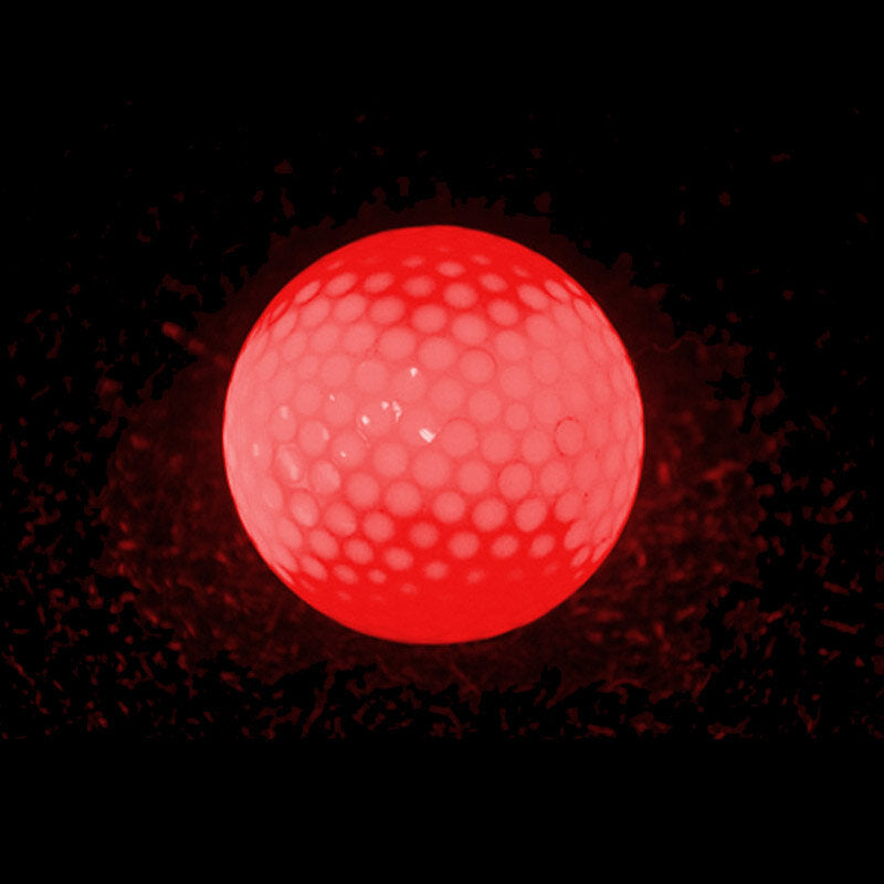 3PCS/Box Golf Balls LED Seven-Color Flashing Light-Emitting Golf Balls Night Golf Course Practice Ball Random Color