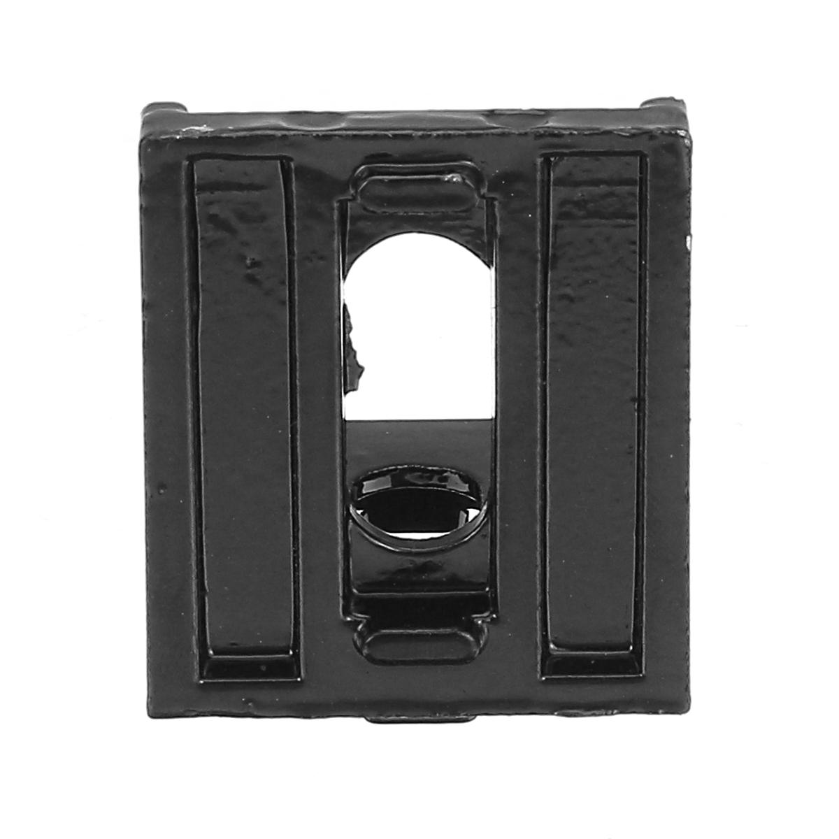 40x40mm Aluminium Black Angle Corner Joint Electrophoresis Right Angle Bracket 4Pcs