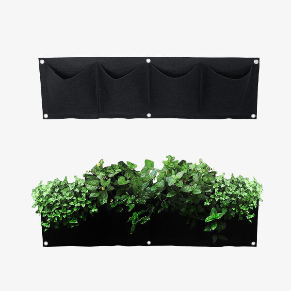 Gardening Grow Pocket Indoor Outdoor Wall Hanging Planting Storage Bag Seedling Bags